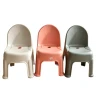 stool is a household plastic stool with a backrest. It is a children's backrest chair, a plastic chair, an adult backrest stool, and a stackable stool Item Picture
